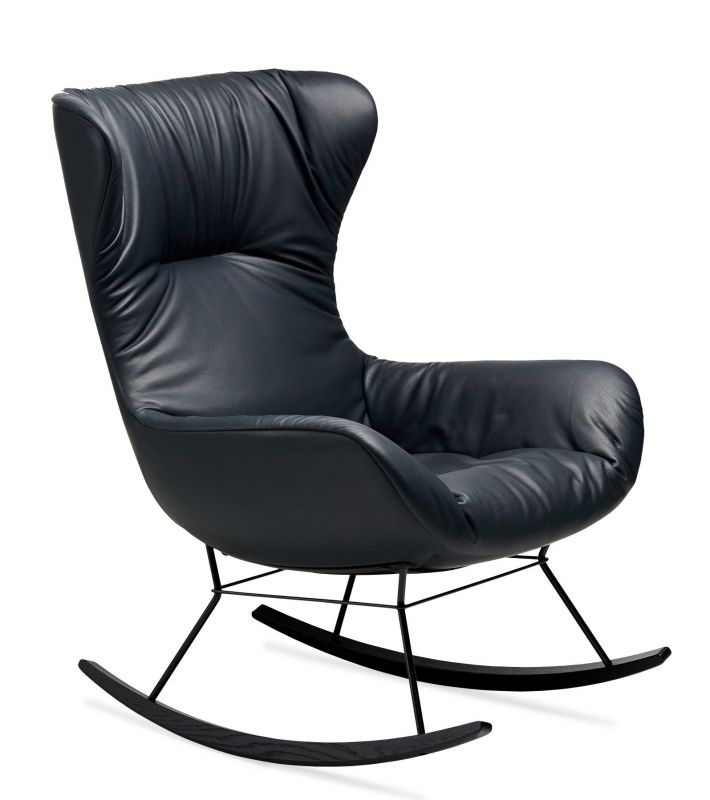 Leya Rocking Wingback Chair Freifrau Manufaktur